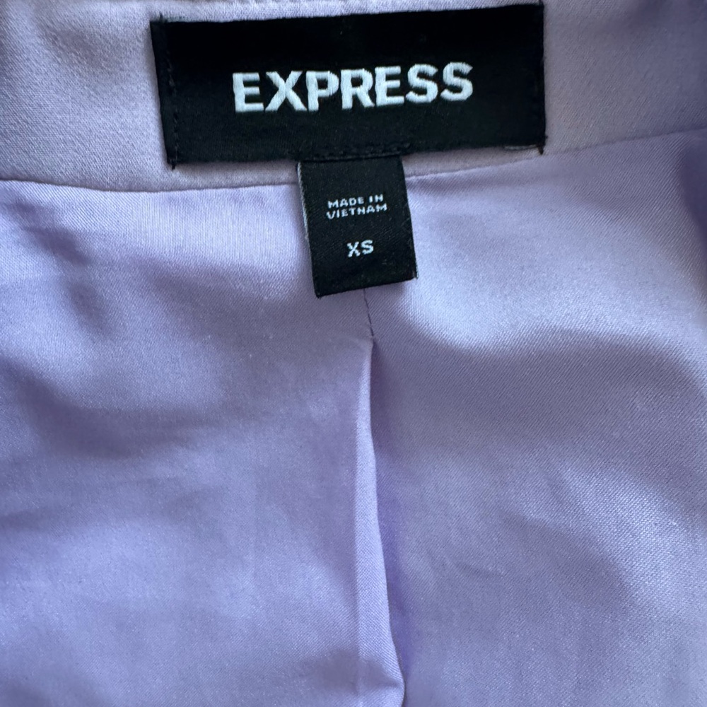 Express Lilac Open-Front Blazer - Picture 7 of 7